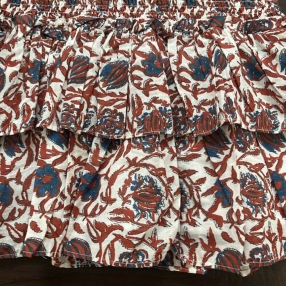 NWT House of Harlow Smocking Tiered Summer Mini Skirt Boho - Picture 6 of 11